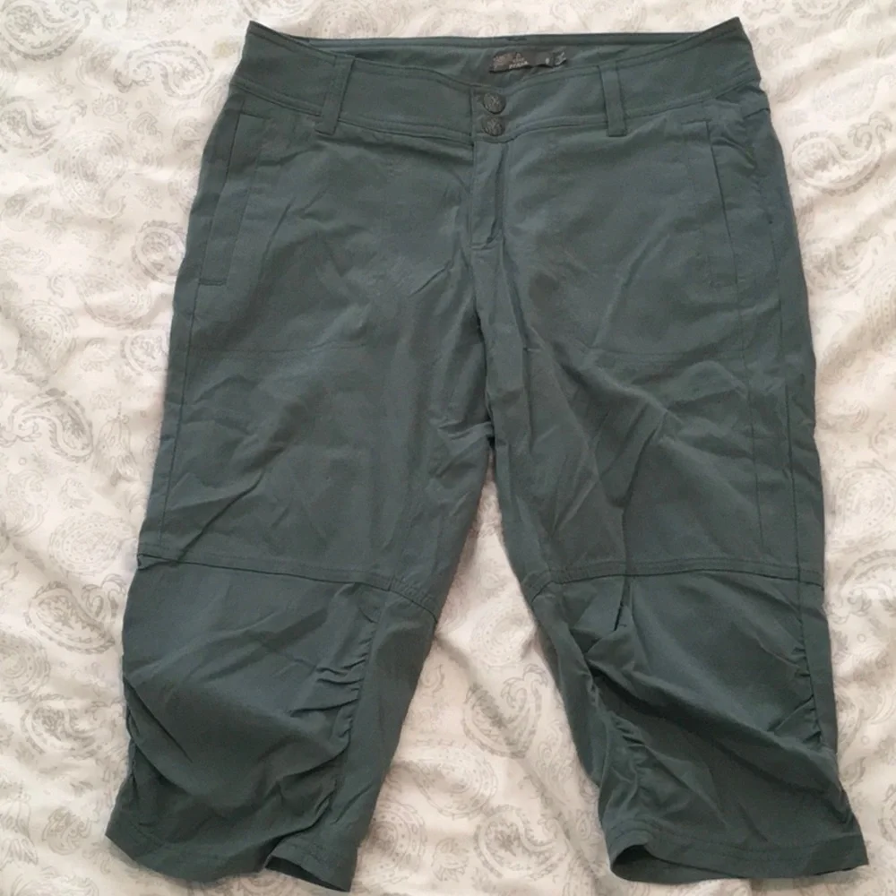 Prana Ravenna Knickers NWOT - dark teal green - size 6 - Picture 3 of 12